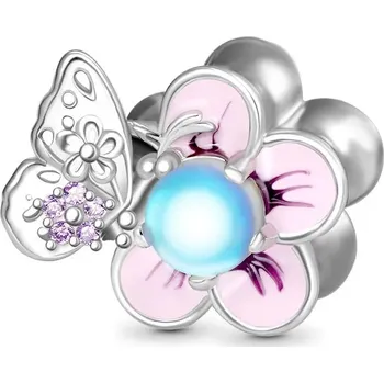 Přívěsek Stříbrný přívěsek motýl vážka tulipán | přívěsek, šperk - B4140