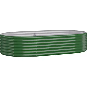 Květináč VidaXL zelený plast Květináč 175 cm x 100 x 36 cm