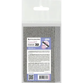 Pilník Staleks papírový šedý 180/180 30 ks