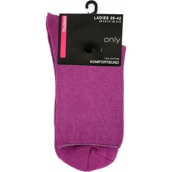 Dámské ponožky Beztlakové dámské ponožky rolované HUDSON ONLY fialové hroznové víno 39-42