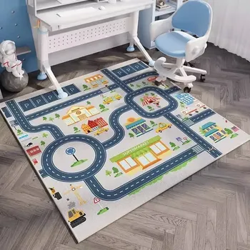 Koberec Veselý dětský koberec mapa světa | dětský koberec, herní koberec - 10 , 80x120cm