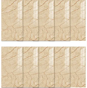 10x SAMOLEPICÍ OBKLADY PVC PANEL BÉŽOVÝ MARMOR do POKOJE KUCHYNĚ KOUPELNY