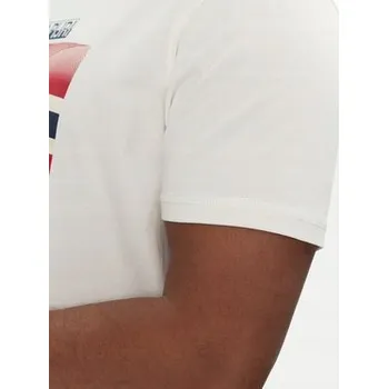 Pánské tričko Napapijri Pánské tričko NAPAPIJRI-NP0A4IE52061 S-LARI SS WHITE HERON Bílé