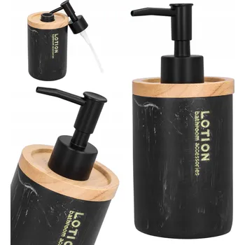 Ruční dávkovač mýdla stojací Cadro 500 ml hnědý, černý