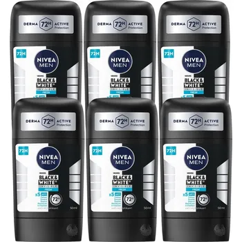 Pánský antiperspirant NIVEA MEN Black White 6x50ml