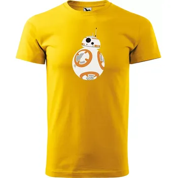 Sablio Tričko s potiskem Star Wars BB-8 - žluté 2XL