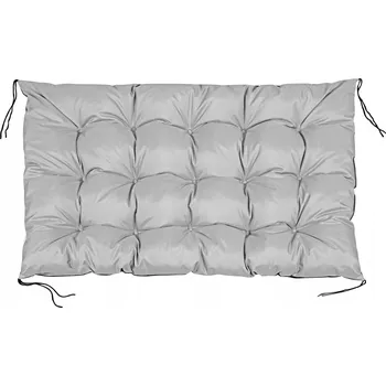 Podsedák PODUSZKA OGRODOWA 120X80 CM NA LAVICI Z PALET VODĚODOLNÁ SVĚTLE ŠEDÁ