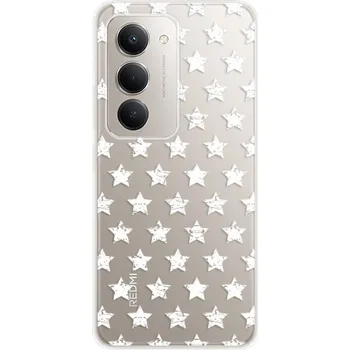 Pouzdro na mobilní telefon Odolné silikonové pouzdro iSaprio - Stars Pattern - white - Xiaomi Redmi 15