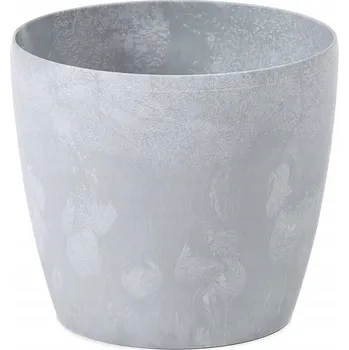 Květináč OBAL na květináč MAGNOLIE prům. 13,5 CM ŠEDÝ BETON imitace Lamela