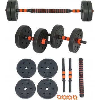 Bituminové činky s regulací SportForFun 2x 5 kg