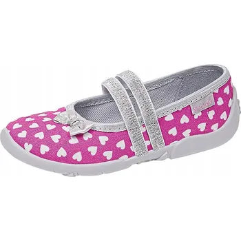 Dívčí bačkory Dívčí papuče se srdíčka a 3D mašličkou růžové, Vi-Gga-Mi, vel. 26