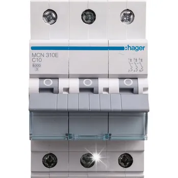 vypínač Jistič C 10A 3P 6kA MC310A