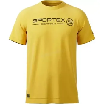 Rybářské oblečení Sportex rybářské tričko T-Shirt žluté, vel. XXXXL (Bavlněné tričko pro rybáře s logem a krátkým rukávem.)
