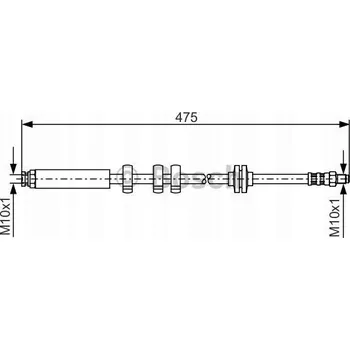 Brzdová hadice Bosch 1 987 476 747 Flexibilní brzdová hadice