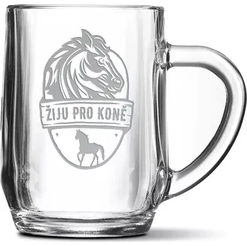 Sklenice Sablio Půllitr Žiju pro koně: 0,5