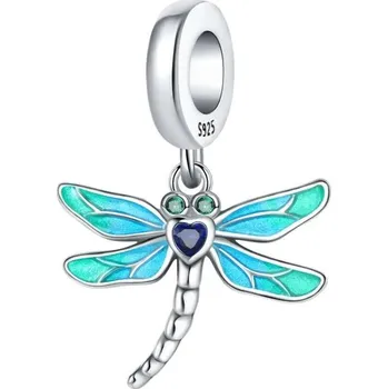 Přívěsek Stříbrný přívěsek motýl vážka tulipán | přívěsek, šperk - B6039