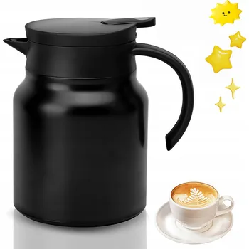 Termoska TERMOSKA 1L NEREZOVÁ OCEL ČERNÁ S VYMĚNITELNÝM FILTREM NA ČAJ