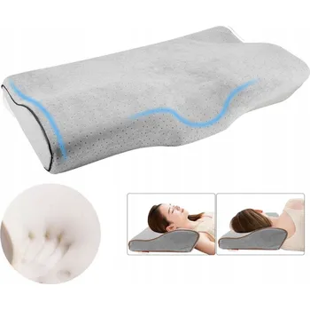 Polštář ORTOPEDICKÝ POLŠTÁŘ PRO SPANÍ NA BOKU A BŘICHU, PROFILOVANÁ PAMĚŤOVÁ PĚNA