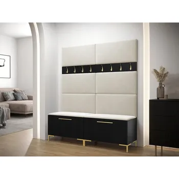 Šatní skříň Šatní skříň Veneti ANDORA 168 x 196 x 46 cm černá