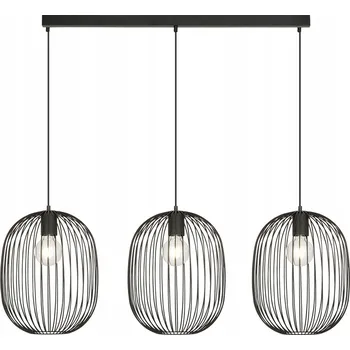 Emibig ONYX 3 BL Závěsné svítidlo Ocel práškově lakovaná Černá 15W M