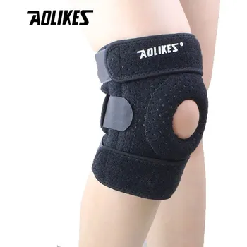 Nastavitelná kolenní ortéza se stabilizátory a gelovou výstelkou | ortéza, bandáž - Černý , Právo