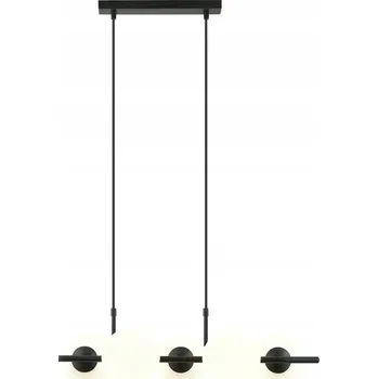 Emibig RORY 6 OPAL Závěsné svítidlo Ocel lakovaná sklo Černá 10W MAX