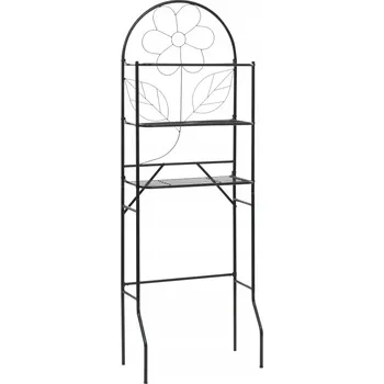 regál Koupelnový regál VidaXL černý 33 x 60 x 174 cm