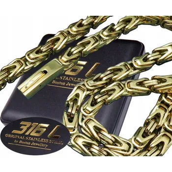 Řetízek MASIVNÍ ZLATÝ ŘETÍZEK NA KRK KRÁLOVSKÝ VZOR PREMIUM 7mm SUPER ZAPÍNÁNÍ