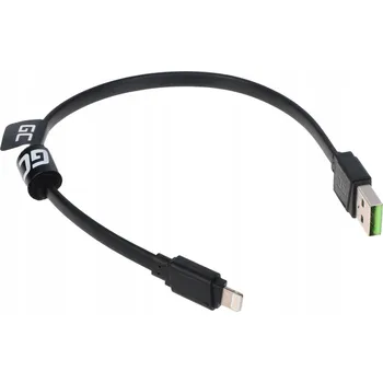 Datový kabel Kabel Green Cell USB - Apple Lightning 0,25 m černý