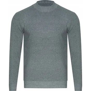 Pánský svetr Pánský svetr s rolákem - K6010 šedý teplý klasický elegantní zimní