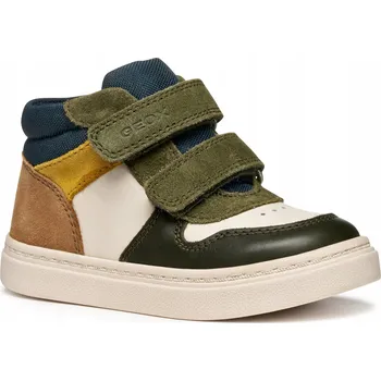 Chlapecké tenisky Dětské kožené tenisky Geox NASHIK B465NA.08522.20.23 béžová 01X, EUR 21