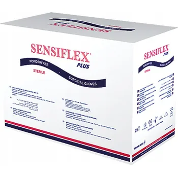 Vyšetřovací rukavice Chirurgické latexové rukavice PÁR bez pudru SENSIFLEX PLUS Abook 6.0