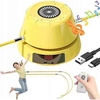Bezpečnostní kamera Švihadlo Bluetooth hudební automatické dětské s počítadlem + dálkové ovládání