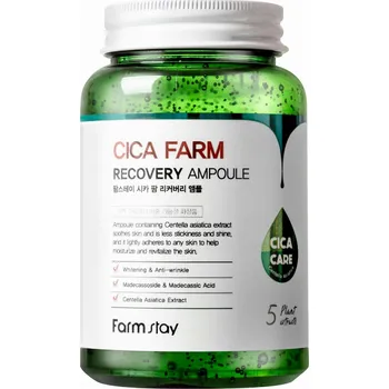 Pleťové sérum FarmStay Cica Farm Recovery Ampoule Vyživující pleťová ampule, 250 ml