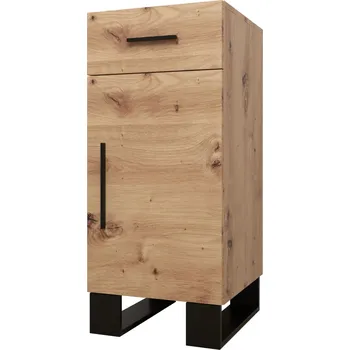 Komoda MOB Amanda (dub artisan) (s nástěnnou policí)