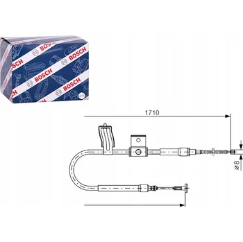 Brzdová hadice Lanko ruční brzdy BOSCH 1 987 477 829