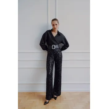 Dámské kalhoty Kalhoty Answear.LAB 80103-25Y.B.TOS černá 99X, vel. XL