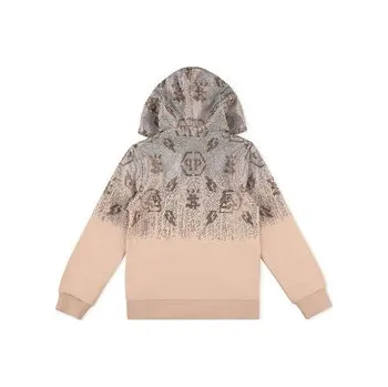 Pánská mikina PHILIPP PLEIN Mikina 11047 Béžová Regular Fit 6