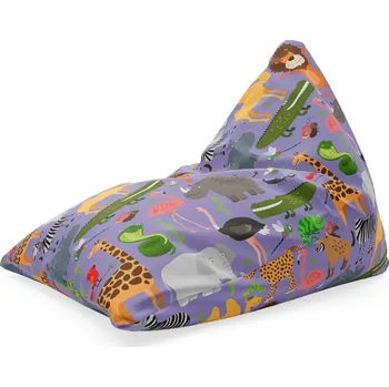 Sedací pytel SABLIO Sedací vak Animované safari 150x80 cm