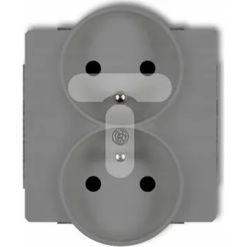 Elektrická zásuvka Elektrická Zásuvka Karlik šedá