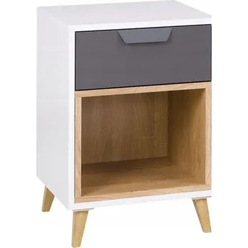 Noční stolek Noční stolek Meble4home 40x41x58 cm grafitový