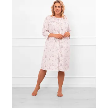 Dámská noční košile Italian Fashion košile noční dámská 3/4 rukáv za koleno velikost 4XL