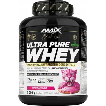 Protein Syrovátkový Koncentrát WPC Pure Whey Digezyme Jahoda 2000 g
