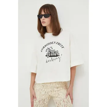 Pánské tričko Bavlněné tričko Iceberg F041.6321 béžová 01X, vel. L