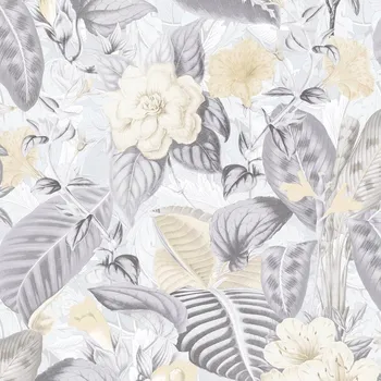 Fototapeta Moderní vinylová tapeta – květiny, listy, rostliny