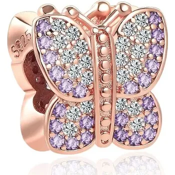 Přívěsek Stříbrný přívěsek motýl vážka tulipán | přívěsek, šperk - B1106