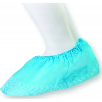 Návleky na boty z netkané textilie, protiskluzové, 100 ks, modré