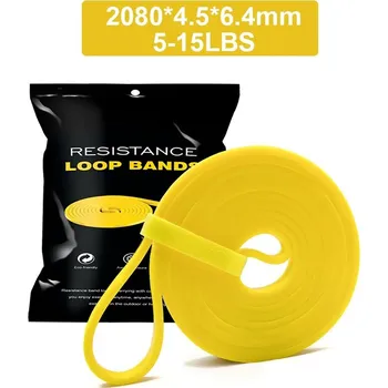 Posilovací odporová guma Aolikes pro domácí trénink | posilovací guma, cvičební pás - Typ C – Žlutá