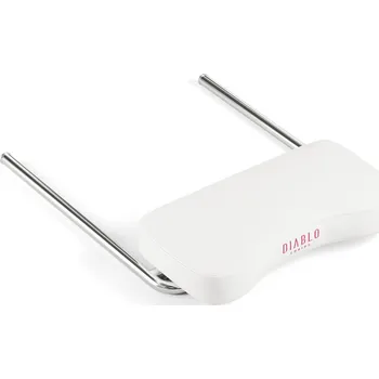 Taburet Diablo Chairs Podnožka k hernímu křeslu Diablo X-Ray 2.0, růžovo-bílý