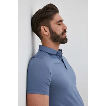 Pánské tričko Bavlněné polo tričko Michael Kors CS15073C93 modrá 55X, vel. L